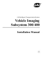 JAI Vehicle Imaging Subsystem 300 Installation Manual предпросмотр