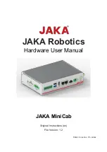 JAKA MiniCab Hardware User Manual preview