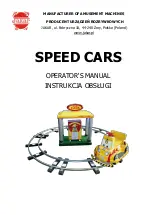 jakar SPEED CARS Operator'S Manual preview