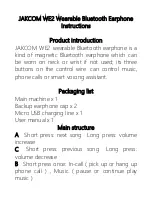 Preview for 1 page of JAKCOM WE2 Instructions Manual