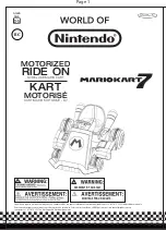 Preview for 1 page of JAKKS Pacific World of Nintendo Mariokart 7 Manual