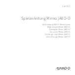 Preview for 1 page of JAKO-O 640-920 Instructions Manual