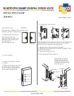 Preview for 1 page of JAKO JKBTNX4 Installation Manual