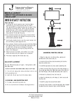 Preview for 1 page of JALEXANDER JAE0337 Quick Start Manual