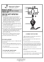 JALEXANDER JAE0343 Quick Manual предпросмотр