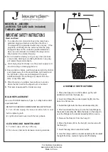 Preview for 1 page of JALEXANDER JAE0356 Important Safety Instructions