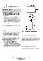 Предварительный просмотр 2 страницы JALEXANDER JAE112 Manual