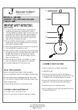 Предварительный просмотр 1 страницы JALEXANDER JAE225A Manual