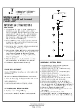 JALEXANDER JAE307 Assembly Instructions preview