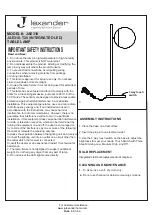 Предварительный просмотр 1 страницы JALEXANDER JAE318 Assembly Instructions