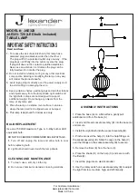 JALEXANDER JAE323 Instructions preview