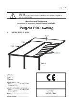 Предварительный просмотр 1 страницы Jalousie-Welt Pergola PRO Operations And Maintenance, Instructions Of Shipment, Unpacking And Installation