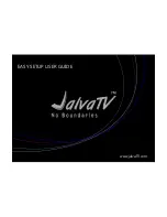 JalvaTV SET-TOP Easy Setup User Manual предпросмотр