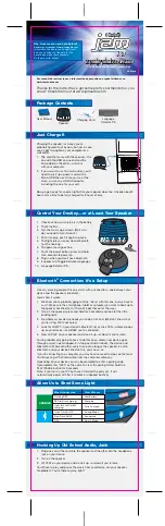 Jam Audio XT HX-P430A User Manual And Warranty Information preview