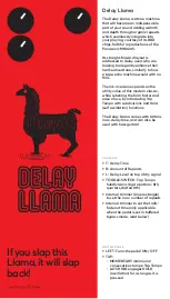 JAM Pedals Delay Llama Quick Manual preview