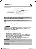 Preview for 40 page of JAM Trend CITYBLITZ CB050 Original Instructions Manual