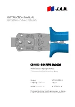 Preview for 1 page of Jam CS 10 K-B IN AWG 26/24/28 Manual