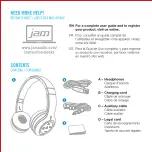 Предварительный просмотр 2 страницы Jam HX-HP400 Quick Start Manual