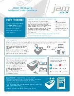 Preview for 1 page of Jam HX-P560 User Manual And Warranty Information