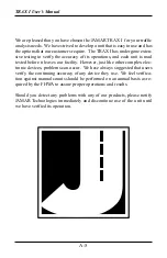 Preview for 64 page of JAMAR Technologies TRAX I User Manual