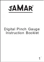 Preview for 1 page of Jamar Digital Pinch Gauge Instruction Booklet