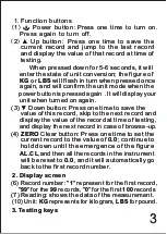 Preview for 3 page of Jamar Digital Pinch Gauge Instruction Booklet