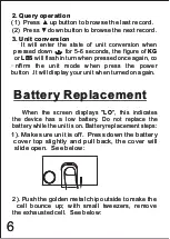 Preview for 6 page of Jamar Digital Pinch Gauge Instruction Booklet