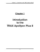 Preview for 7 page of Jamar TRAX Apollyon Plus II User Manual