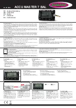 Jamara ACCU MASTER 7 BAL Instruction preview