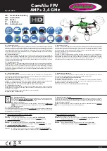 Jamara CamAlu FPV AHP+ 2,4 GHz Instruction Manual preview