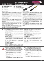 Preview for 1 page of Jamara Digi Control Iron Instructions