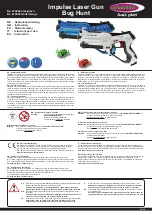 Предварительный просмотр 1 страницы Jamara Impulse Laser Gun Bug Hunt Instruction