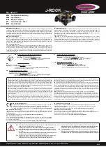 Preview for 1 page of Jamara J-ROCK Instruction