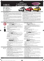 Preview for 1 page of Jamara Lamborghini Aventador SVJ 460687 Instruction