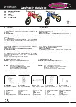 Jamara Laufrad Holz Moto Instructions предпросмотр