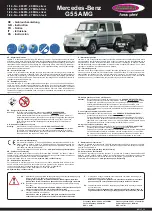 Jamara Mercedes-Benz G55 AMG Instruction preview