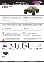 Jamara Monstertruck Crossmo EP Instructions Manual preview