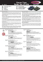 Jamara Panzer Leopard Battle Set 2,4 GHz Instructions Manual preview