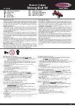 Preview for 1 page of Jamara Ride on Traktor Strong Bull 6V Instructions Manual