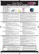 Jamara Snow Play Ski Alpin Instruction preview