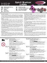 Jamara SpinX Stuntcar Instructions Manual preview