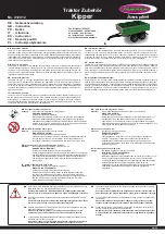 Preview for 1 page of Jamara Traktor Zubehor Kipper Instructions