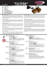 Jamara Volvo Radlader L50 2,4 GHz Instructions Manual preview