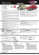 Jamara VW Kafer 405110 Instruction предпросмотр