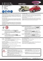 Preview for 1 page of Jamara VW Käfer Instruction