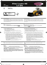 Jamara Wheel Loader 440 Instruction Manual preview