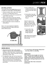 Preview for 3 page of JAMEC PEM PRO Series Operating Instructions Manual