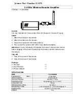 Preview for 2 page of Jameco 15-2400BAN Manual