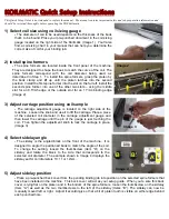 James Burn Koilmatic Quick Setup Instructions preview