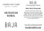 JAMES MCCABE BAJA Instruction Manual preview